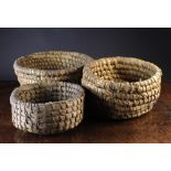 Three Graduated Baskets, possibly French