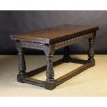 A 17th Century & Later Oak Drawer Leaf T