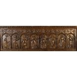 A Long 16th Century Arcaded Oak Panel ri