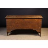A 19th Century Boarded Elm Coffer with h