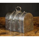 A 16th Century Dome-topped Iron Casket b