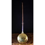 A 17th Century Brass Warming Pan.  The s