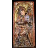 A 17th Century German Relief Carved & Po