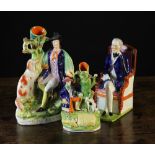 Three Victorian Staffordshire Figures: W