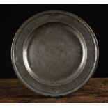 A Late 17th Century Pewter Charger, 15 i