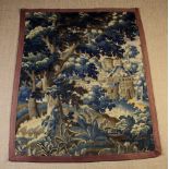 A 17th Century Verdure Tapestry Fragment