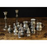 A Collection of Antique Pewter: eleven c