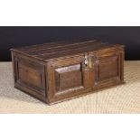 An 18th Century Oak Desk Box (A/F).  The