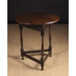 An 18th Century Oak Cricket Table.  The