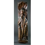 A 16th/17th Century Oak Figural Pilaster