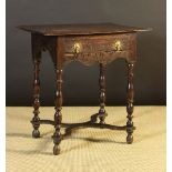 A Small Queen Anne Joined Oak Side Table