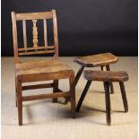 Two 19th Century Cutler's Stools (A/F) a