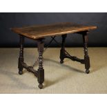 A 17th Century Spanish Walnut Table.  Th