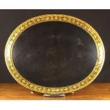 A Large 19th Century Black Lacquered Pap