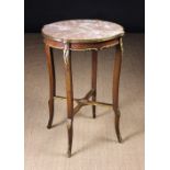 A Small 19th Century French Marble Topped Occasional Table in the Transitional style.