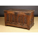 A French Gothic Oak Coffer Circa 1520 (A/F).