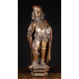 A Fine 16th Century Carved Oak Sculpture of Saint Adrian,