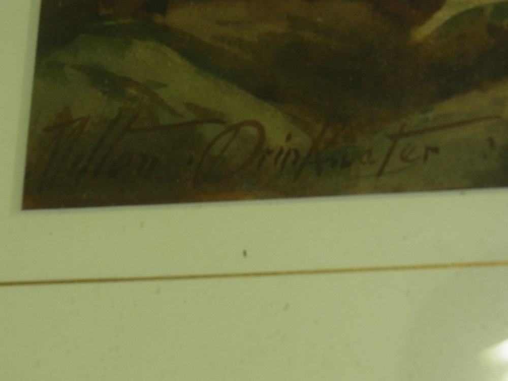 Milton Drinkwater (1862 - ?) gilt framed - Image 2 of 2