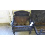 A cast iron Georgian style fire basket -