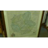 A 19th century Samuel Wells coloured map