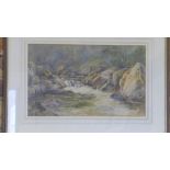 A framed watercolour - The River Conway