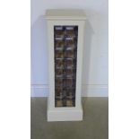 A painted single wine rack - Height 97 c