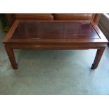 A modern Chinese style mahogany coffee t