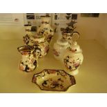 Seven pieces of Mason's Mandalay china a