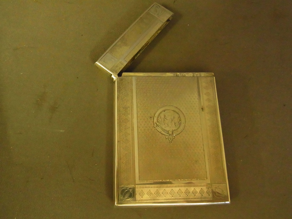 A very good silver card case with engine - Image 3 of 6