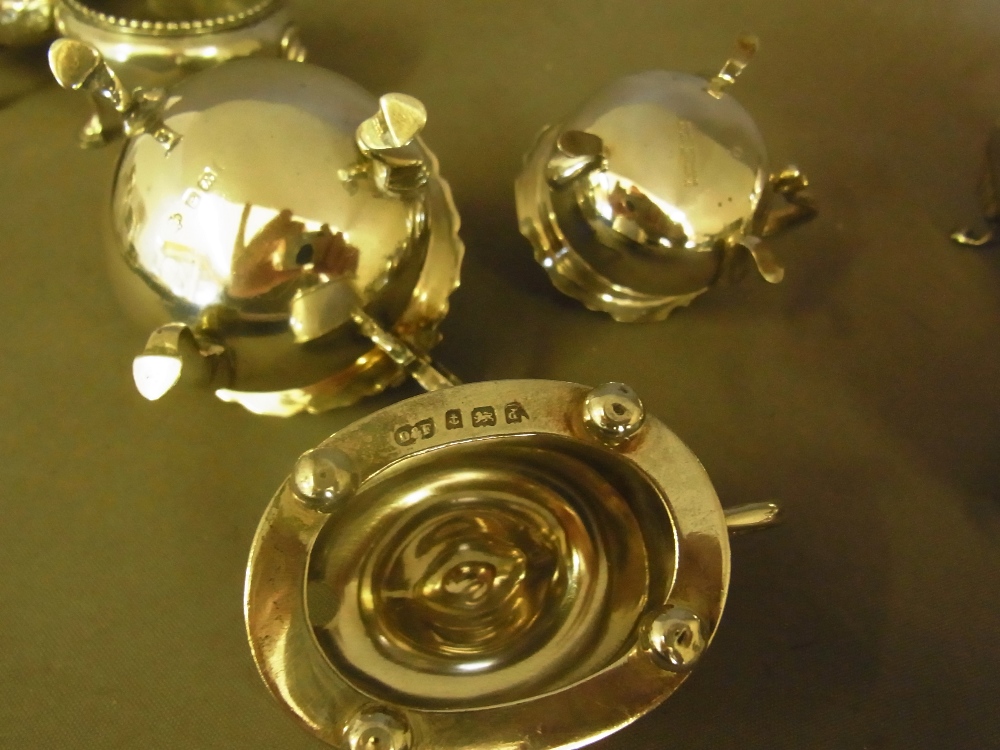 A collection of eleven silver salts and - Image 2 of 3