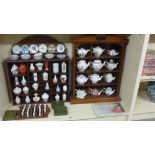 A collection of miniature porcelain teap