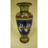 A Royal Doulton single vase - Height 28
