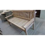 A Bramblecrest teak bench - 160cm wide