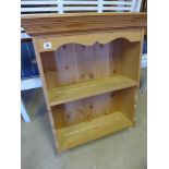 A pine wall shelf