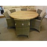 A Bramblecrest Kuta teak garden table wi