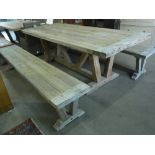 A Bramblecrest Kuta weathered table and