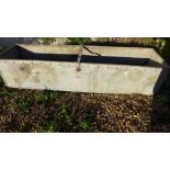 A galvanized cattle trough - Height 39 c