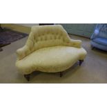 A mid Victorian sofa with fully upholste