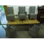 A Bramblecrest extending dining table wi