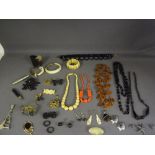 A collection of Vintage costume jeweller