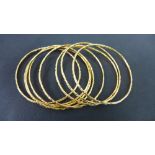 Eight textured bangles - Test as high ca