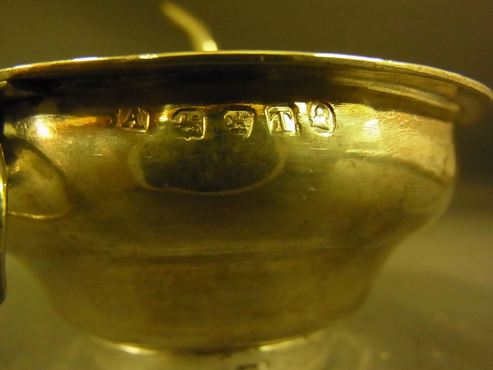 A silver two piece Georgian wine funnel - Image 3 of 4