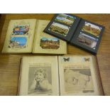 Two albums of Vintage Postcards includin