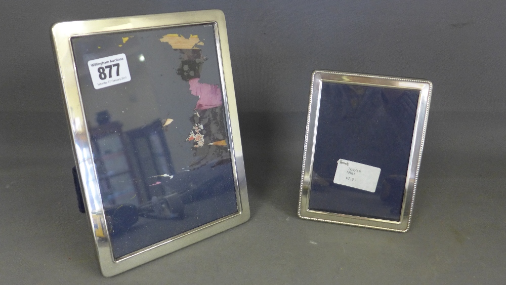 Two modern silver photograph frames - 20