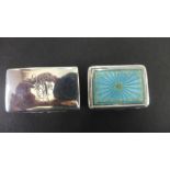 Two silver boxes - To include a vesta wi