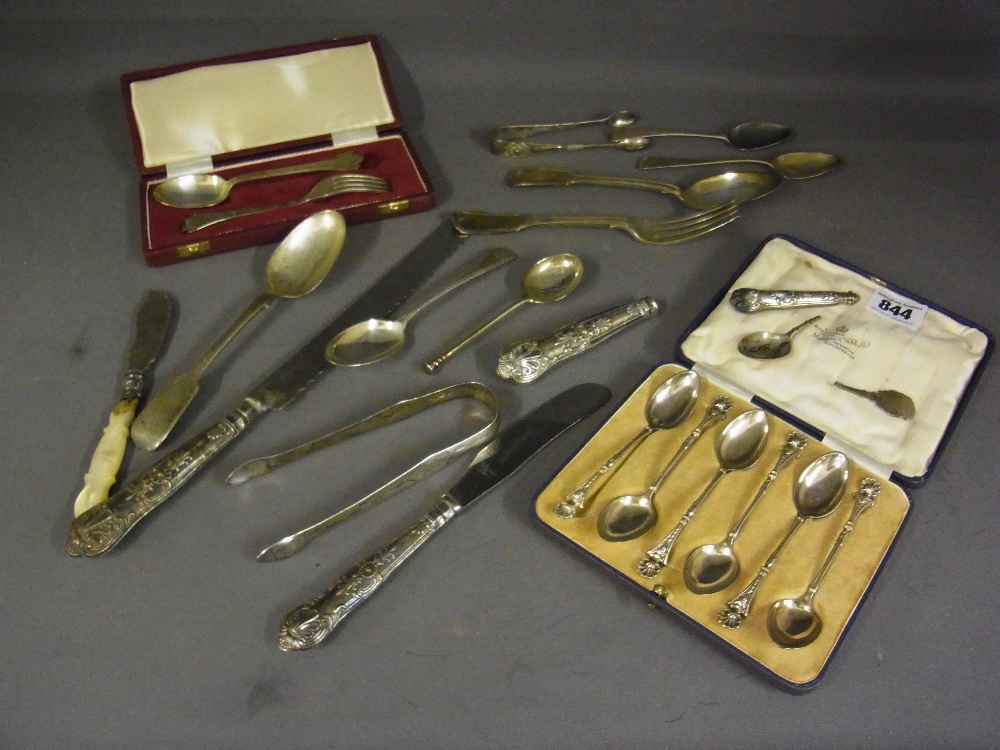 Assorted silver flatware - Weighable sil