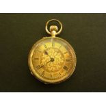 A pocket watch - With Roman numerals to