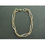 An early 20th century 9ct gold bracelet