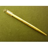 A 9 ct gold Baker's Pointer pencil - Wei