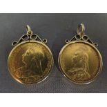 Two Victorian gold Sovereigns dated 1891